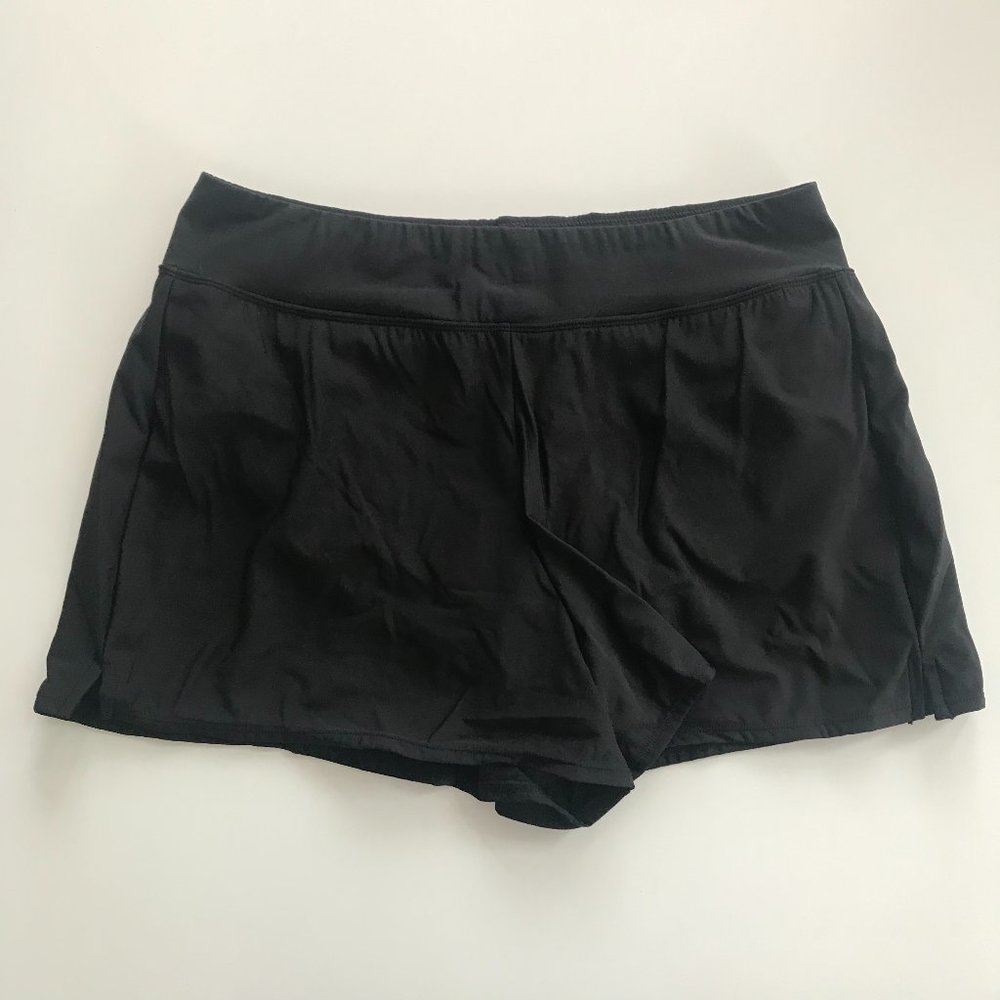 Swim Solutions black pull on elastic swim shorts